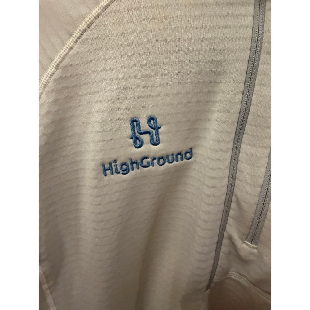 Patagonia R1 Fleece Quarter Zip Pullover White Womens Large HighGround Logo - Picture 2 of 6